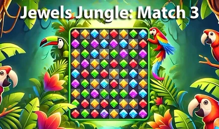 Jewels Jungle: Match 3 - Play free online Puzzle game