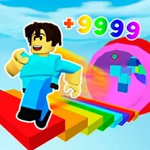 Roblox Obby Rainbow Path Action - Game screenshot