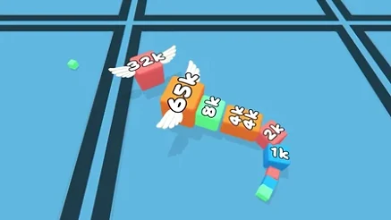 Snake 2048 Action Snake 2048 Action - Game screenshot