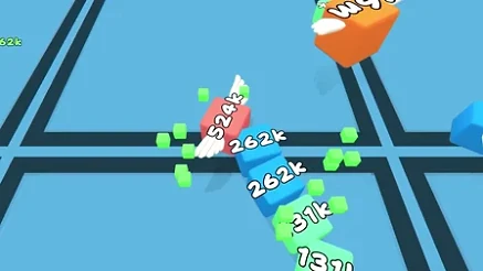 Snake 2048 Gameplay Snake 2048 Gameplay - Game screenshot