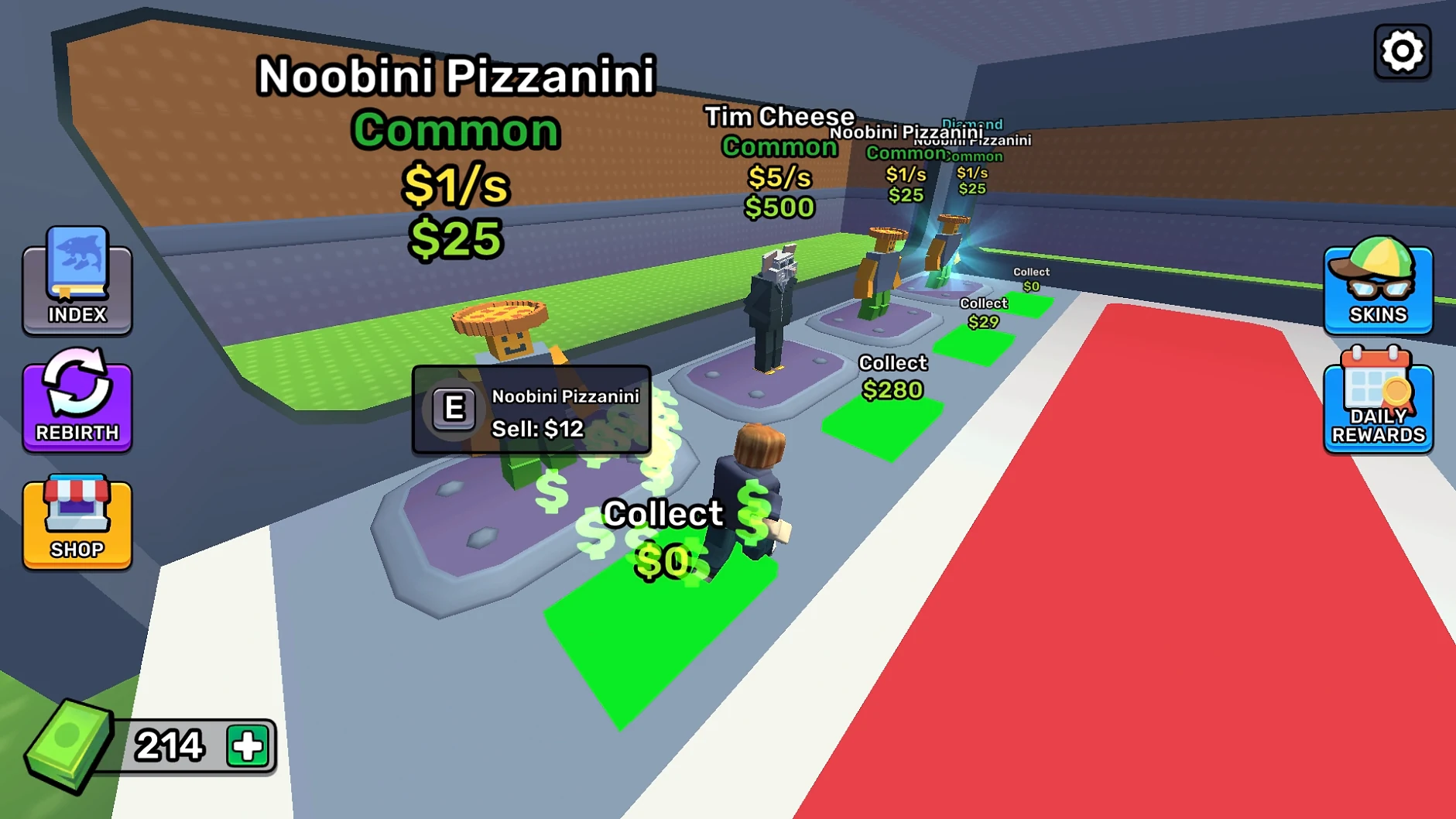 Steal A Brainrot Original 3d Level - Game screenshot